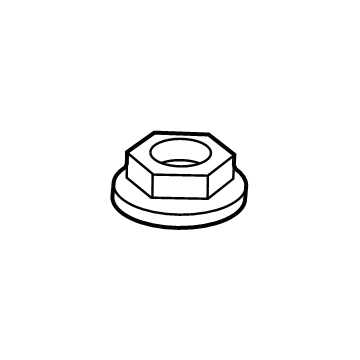 Cadillac 11546454 License Lamp Assembly Nut