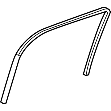 20939316 GM Run Channel, Rear Outer Passenger Side Illustration 1 of 1