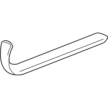 25731857 GM Sill Plate, Black, Front Passenger Side Illustration 1 of 1