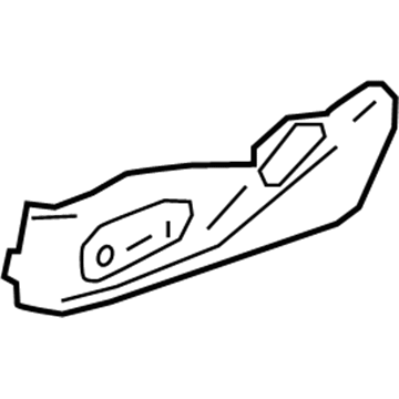 GM 23284794 Trim Cover, Front Driver Side 23284794 GM Trim Cover, Front Driver Side Illustration 1 of 1
