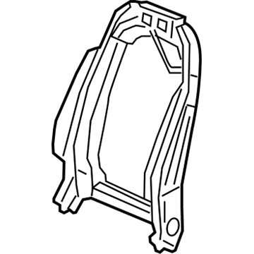 GM 84272354 Seat Back Frame, Front 84272354 GM Seat Back Frame, Front Illustration 1 of 1