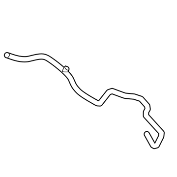 GM 84161102 Washer Hose, Rear 84161102 GM Washer Hose, Rear Illustration 1 of 1
