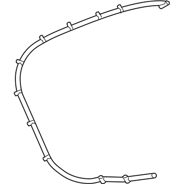 GM 84165524 Washer Hose, Rear 84165524 GM Washer Hose, Rear Illustration 1 of 1