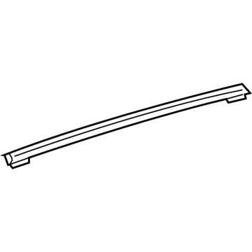 GM 42438249 Rear Molding, Upper Passenger Side 42438249 GM Rear Molding, Upper Passenger Side Illustration 1 of 1