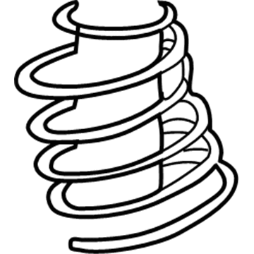 GM 10391596 Spring, Rear Passenger Side 10391596 GM Spring, Rear Passenger Side Illustration 1 of 1