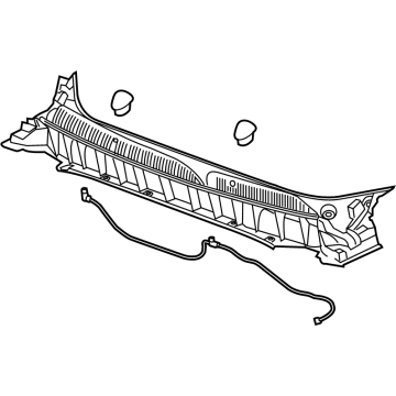 GM 84729965 Cowl Grille 84729965 GM Cowl Grille Illustration 1 of 1