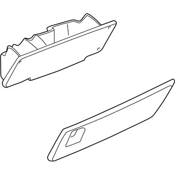 GM 15807878 Glove Box Assembly 15807878 GM Glove Box Assembly Illustration 1 of 1