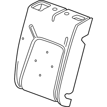 GM 39119141 Seat Back Pad, Rear 39119141 GM Seat Back Pad, Rear Illustration 1 of 1