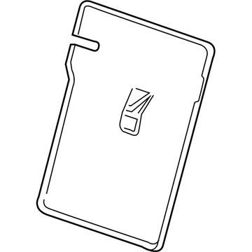 GM 13439591 Seat Back Panel, Black, Rear 13439591 GM Seat Back Panel, Black, Rear Illustration 1 of 1