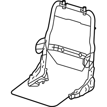 88995432 GM Seat Back Frame Illustration 1 of 1