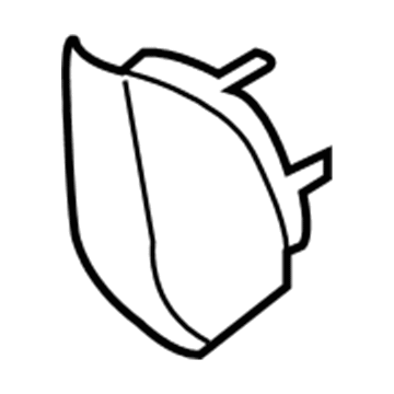 GM 10371230 Pillar Cover, Driver Side 10371230 GM Pillar Cover, Driver Side Illustration 1 of 1