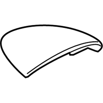 GM 22834207 Cluster Cover, Black 22834207 GM Cluster Cover, Black Illustration 1 of 1