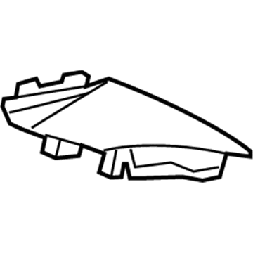 GM 23338744 Side Trim Panel, Driver Side 23338744 GM Side Trim Panel, Driver Side Illustration 1 of 1