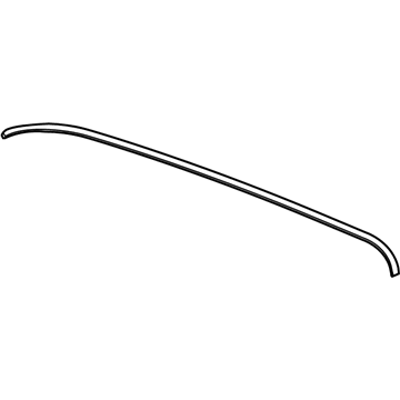 GM 84293178 Roof Molding, Black, Driver Side 84293178 GM Roof Molding, Black, Driver Side Illustration 1 of 1
