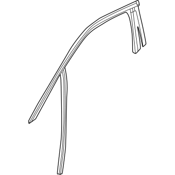 GM 85693735 Weatherstrip, Front Door Window 85693735 GM Weatherstrip, Front Door Window Illustration 1 of 1