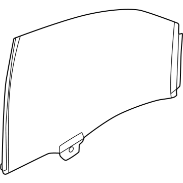 GM 85703106 Window, Front Door Window 85703106 GM Window, Front Door Window Illustration 1 of 1