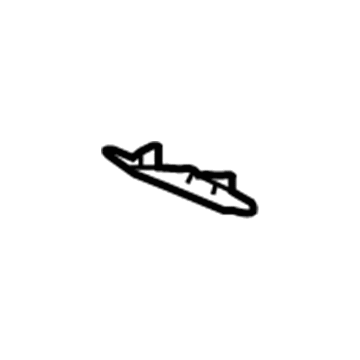 GM 19177386 Rear Trim, Gray, Passenger Side 19177386 GM Rear Trim, Gray, Passenger Side Illustration 1 of 1
