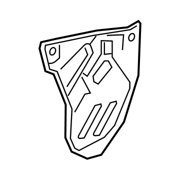 84553118 GM Water Deflector, Inner Passenger Side Illustration 1 of 1
