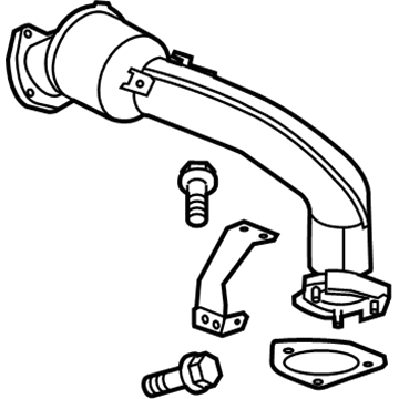 Cadillac 55567833 Converter & Pipe