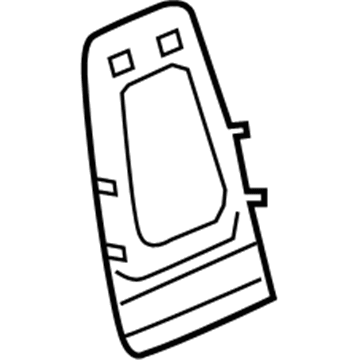 GM 20926201 Seat Back Panel, Titanium 20926201 GM Seat Back Panel, Titanium Illustration 1 of 1
