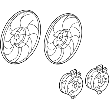 Buick LaCrosse Fan Motor - 84000792