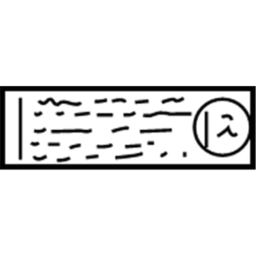 GM 15007237 Caution Label 15007237 GM Caution Label Illustration 1 of 1