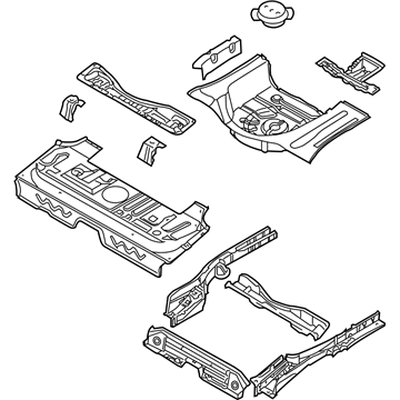 Pontiac 96813453 Floor Pan Assembly