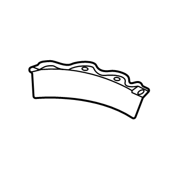 GM 84833777 Air Deflector, Front Passenger Side 84833777 GM Air Deflector, Front Passenger Side Illustration 1 of 1