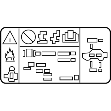 Chevy 84468779 A/C Label