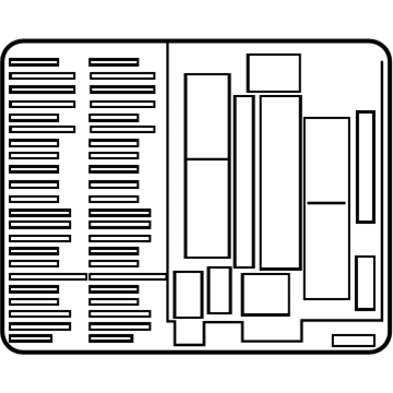 GM 84175379 Fuse Box Label, Rear 84175379 GM Fuse Box Label, Rear Illustration 1 of 1
