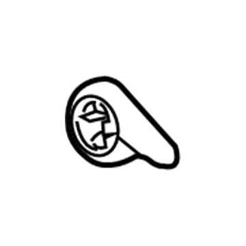 GM 95971229 Recline Lever, Black 95971229 GM Recline Lever, Black Illustration 1 of 1