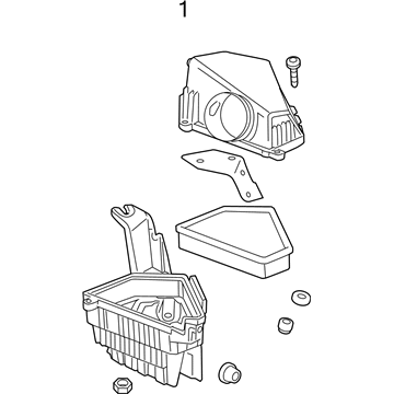 25998188 GM Air Cleaner Assembly Illustration 1 of 1