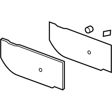 GM 25905754 Lower Panel, Driver Side 25905754 GM Lower Panel, Driver Side Illustration 1 of 1