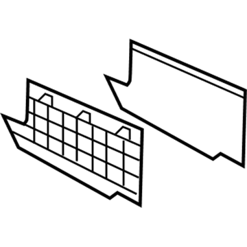 GM 25905756 Lower Panel, Passenger Side 25905756 GM Lower Panel, Passenger Side Illustration 1 of 1