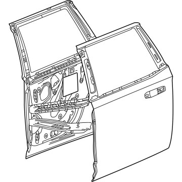 GM 86791897 Door Shell, Rear Driver Side 86791897 GM Door Shell, Rear Driver Side Illustration 1 of 1