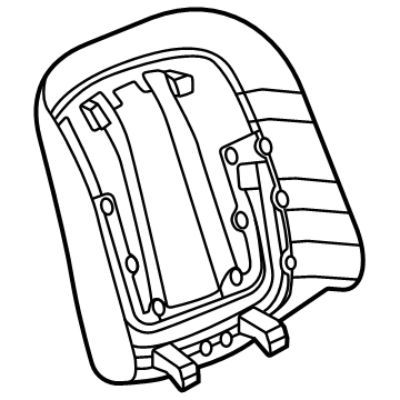 GM 84828078 Seat Back Panel 84828078 GM Seat Back Panel Illustration 1 of 1