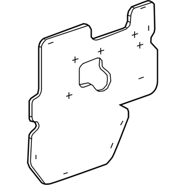 GM 22977610 Insulation, Inner 22977610 GM Insulation, Inner Illustration 1 of 1