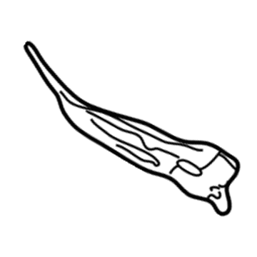 22645624 GM Pillar Reinforcement, Rear Passenger Side Illustration 1 of 1