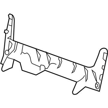 GM 84326017 Rear Cover, Black 84326017 GM Rear Cover, Black Illustration 1 of 1