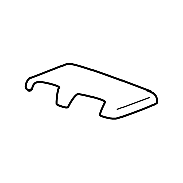 84243206 GM Rear End Track Cover, Black Illustration 1 of 1