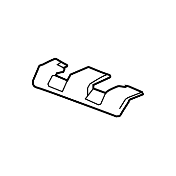 GM 84229641 Front End Track Cover, Black, Rear 84229641 GM Front End Track Cover, Black, Rear Illustration 1 of 1