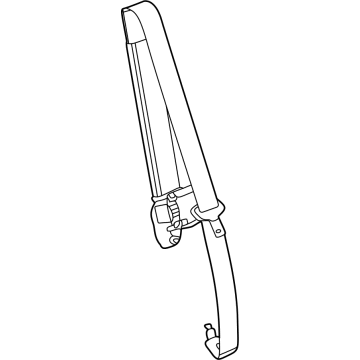 GM 84920312 Lap & Shoulder Belt, Jet Black 84920312 GM Lap & Shoulder Belt, Jet Black Illustration 1 of 1