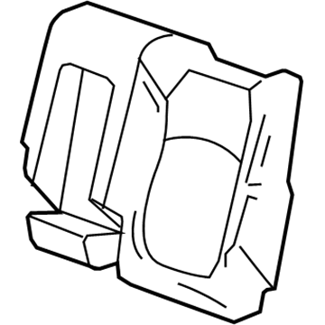 GM 22773584 Seat Back Cover, Titanium, Rear Driver Side 22773584 GM Seat Back Cover, Titanium, Rear Driver Side Illustration 1 of 1