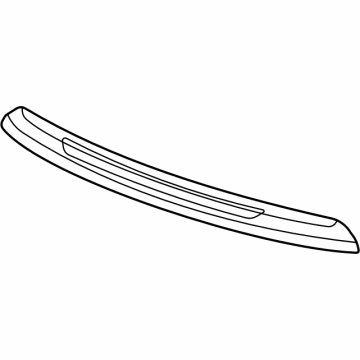 GM 84750463 Front Molding 84750463 GM Front Molding Illustration 1 of 1