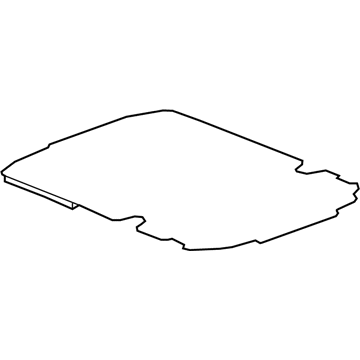 85147515 GM Floor Cover, Jet Black, Rear Illustration 1 of 1