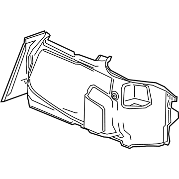 GM 84290239 Trunk Side Trim, Rear Driver Side 84290239 GM Trunk Side Trim, Rear Driver Side Illustration 1 of 1