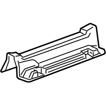 GM 84086505 Front Trim, Black 84086505 GM Front Trim, Black Illustration 1 of 1
