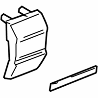 Chevrolet Door Moldings - 15712062 Body Side Molding, Rear Lower Passenger Side