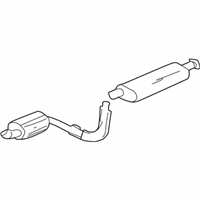 Chevrolet Trailblazer Muffler - 25887916 Muffler W/Tpipe