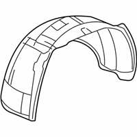 Chevrolet Avalanche 2500 Fender Splash Shield - 15082296 Fender Liner, Front Passenger Side